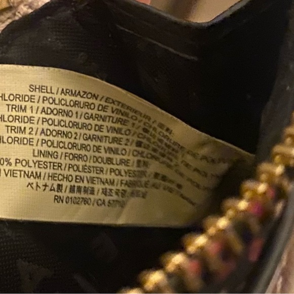 KATE SPADE FLORAL KEYCHAIN Wallet COTTAGECORE 14K GOLD-TOUCHED BLACK WHITE LUX - Picture 9 of 9